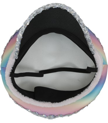 GORRA POLICIA MULTICOLOR CON CINTA ROSA